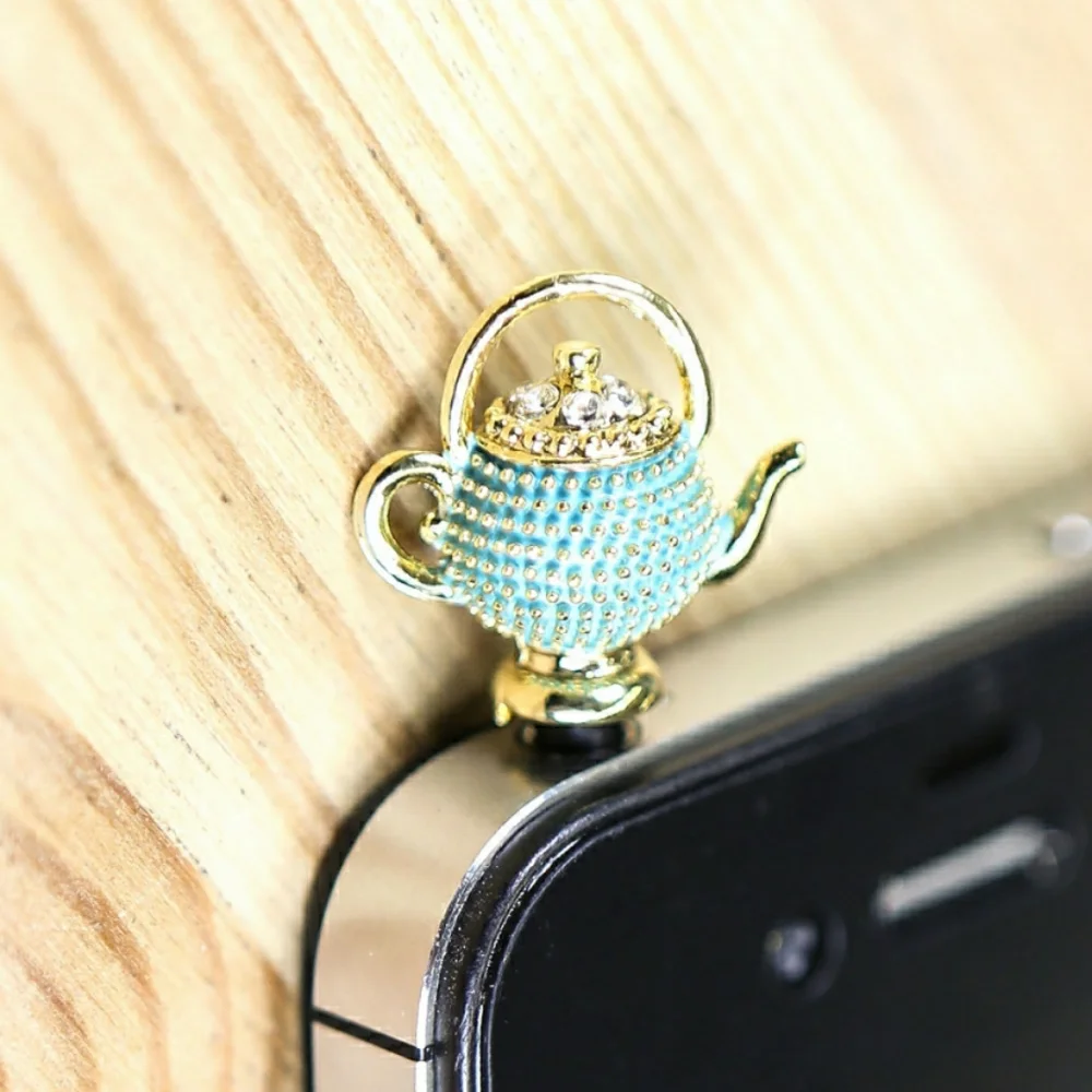Tea pot cellphone dust plug
